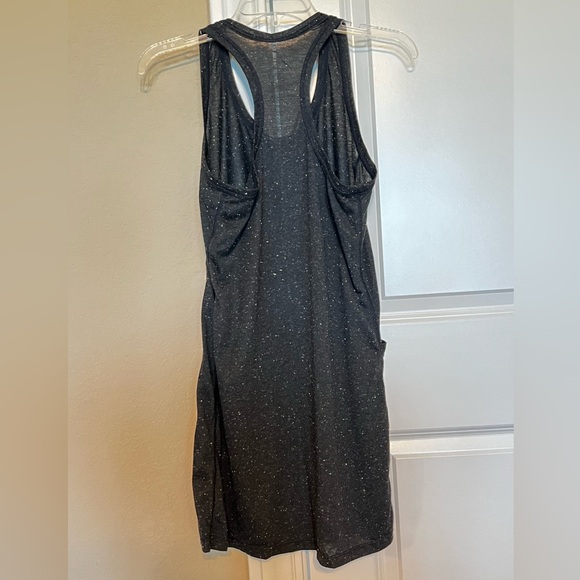 Nike black confetti athletic athleisure racerback swim dress coverup beach - Picture 5 of 5